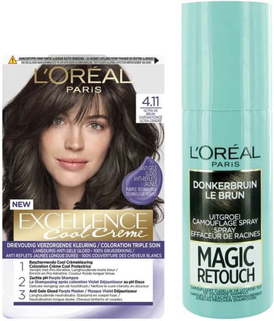 L'Oréal Cool Cream - Bruin + Uitgroeispray Pakket