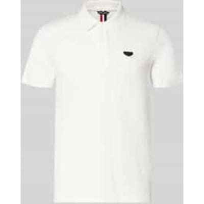 Slim Fit poloshirt met logo-applicatie