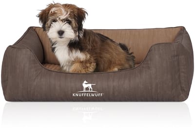 Knuffelwuff Orthopedisch hondenbed Outlander van laser-gewatteerd kunstleer M-L 85 x 63cm