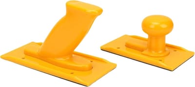 Houtbewerking Duwhandgreepset - Duwstokken Veiligheid - Werkplaats Veiligheid - Anti-slip Ontwerp - 2 Stuks - Geel