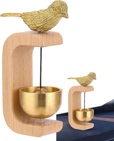Decoratieve deurbel - Houten windgong - Deur decoreren - Melodisch geluid - 255 cm - Natuurlijk hout