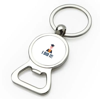 Akyol - i did it! flesopener - Geslaagd - iemand die is geslaagd - gelukt - gefeliciteerd - examen - school - diploma gehaald - cadeau - kado - geschenk - gift - 9 bij 3 cm