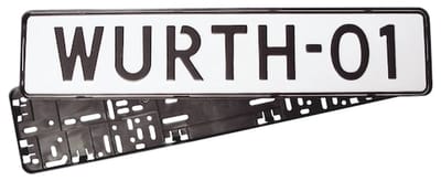 Wurth - kentekenplaathouder zonder rand - kentekenplaathouder zonder rand x 100 st