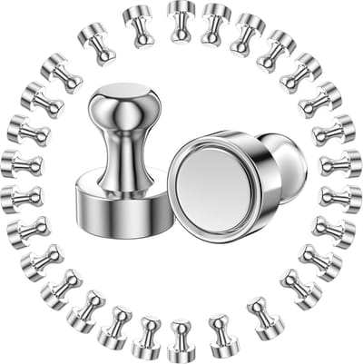 Magneten 30 stuks, neodymium magneet, super sterk, voor koelkast, kleine magneten voor koelkast, magneetplaat, deur, bord, kaart, whiteboard, 12 x 16 mm