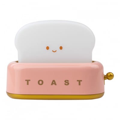 Toast Lamp - Kinderkamer Nachtlampje - Kindvriendelijk - USB Oplaadbaar - Draadloos Nachtlamp Roze