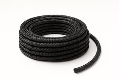 Sterk gevlochten touw 20 meter – 9,4 mm dik – duurzaam nylon/polyester – zwart – ideaal voor werkplaats, tuin, boot en outdoor gebruik
