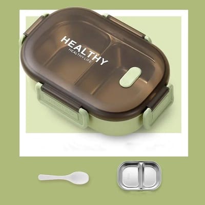 900ml 304 Roestvrijstalen Lunchbox Draagbare Cartoon dieren Compartiment Lunchbox Studenten Kinderen Bento Box met Eetgerei