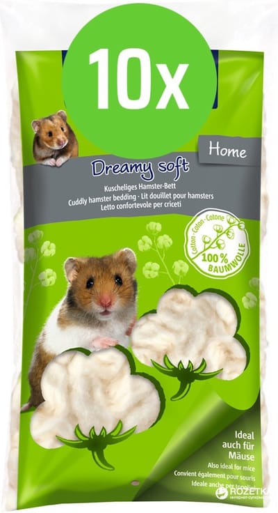 Vitakraft hamsterbed nestmateriaal - 10 verpakkingen