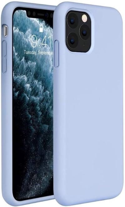 ShieldCase Silicone case geschikt voor Apple iPhone 12 / 12 Pro hoesje - optimale bescherming - perfecte pasvorm - TPU Materiaal - lichtpaars