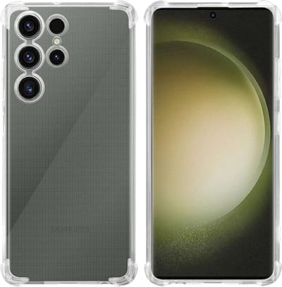 Cadorabo Hoesje geschikt voor Samsung Galaxy S23 ULTRA in Doorzichtig - Beschermhoes gemaakt van flexibel TPU Silicone Case Cover