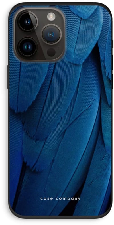 Case Company® - Hoesje geschikt voor iPhone 14 Pro Max hoesje - Pauw - Biologisch Afbreekbaar Telefoonhoesje - Bescherming alle Kanten en Schermrand