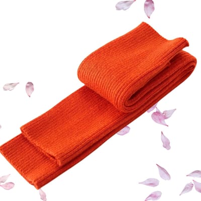 Livano Armwarmers - Polswarmers - Armwarmers Dames - Duimopening - Wol - Armstukken - Winter - Oranje Rood - Elastisch
