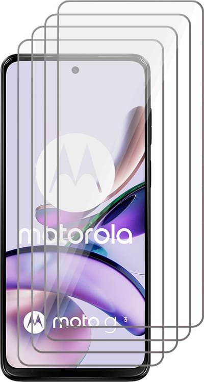 Screenprotector geschikt voor Motorola Moto G13 / G23 / G53 - 4x Gehard Glas Screen Protector GlassGuard