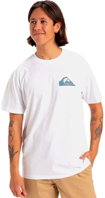 Quiksilver Window Pane Heren T-shirt Eqyzt08055-wbb0 - Kleur Wit - Maat XL