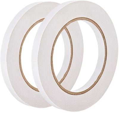 2 Rollen Sterke Dubbelzijdige Tape - 10mm x 54m - Voor Knutselen, DIY, Foto's en Verpakking