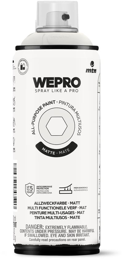 Spuitbus Grijs Pedrafroca Mat MTN WEPRO ALL-PURPOSE PAINT 400ML