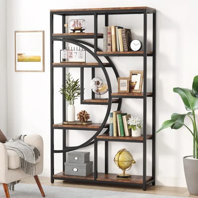 Boekenkast met 5laags - Opbergkast - Rechthoekige Vakken- Kast Voor Boeken-bloemen- decoraties- planten of foto’s