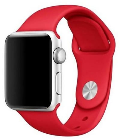 Mercury Silicon Apple Watch band 38/40/41 mm rood/rood