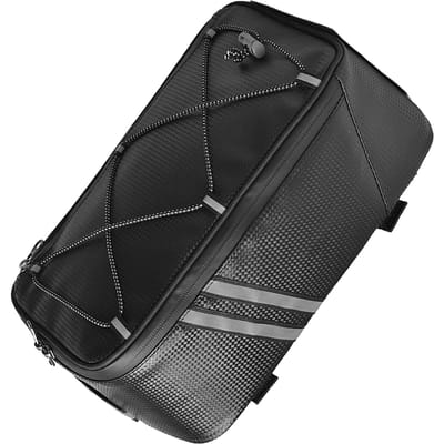 Fietstas 7L Fietstas Achter Waterbestendig Fietsendrager Tas met Waterdichte Regenhoes black