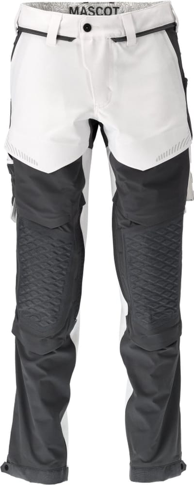 Mascot Customized Broek met kniezakken 22279-605 - wit/steengrijs - C46 - 76