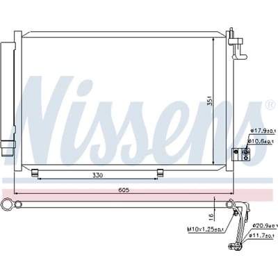 Condensator, airconditioning NISSENS 940108