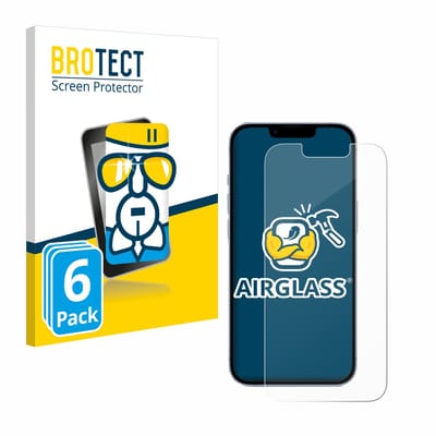 Screenprotector 6 Stuks voor Apple iPhone 14 Beschermglas transparant