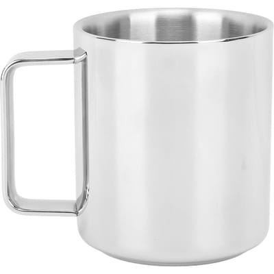 Mok 304 Roestvrij Staal Dubbelwandig Geïsoleerd Anti-verbrandings Verdikte Koffiemok voor Drinkwater S L(for 6.5-9kg) white