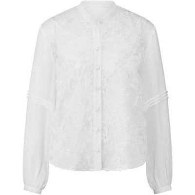 Blouse lange mouwen Van St. Emile wit