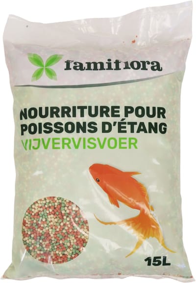 Famiflora Colour Mix Light 15L vissenvoer - Vijverkorrels - Kleurbalans - Licht verteerbaar visvoer - Voor alle siervissen