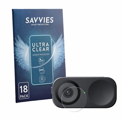 Savvies - Screenprotector voor Insta360 Link 2C (Lens) - Folie Beschermfolie transparant 18 Stuks