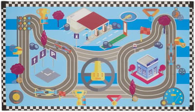 Relaxdays speelmat kind - speelkleed kinderkamer - kindervloerkleed - kindertapijt - pvc - B