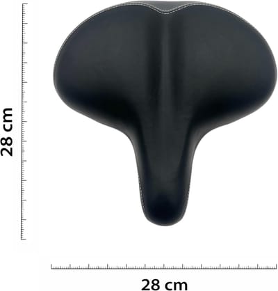 Fietszadel - Zadel - Comfortabel fietsen - Anatomic Relief - 290 x 270 mm - Zwart