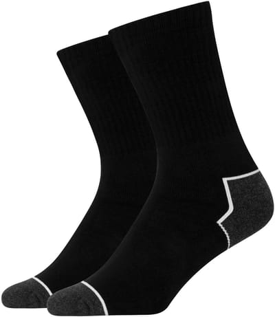 SNOCKS Werksokken - Gepolsterde Sokken - Sokken voor Werkschoenen - Wintersokken Heren & Dames - Frotteesokken - Biologisch Katoen - 2 Paar