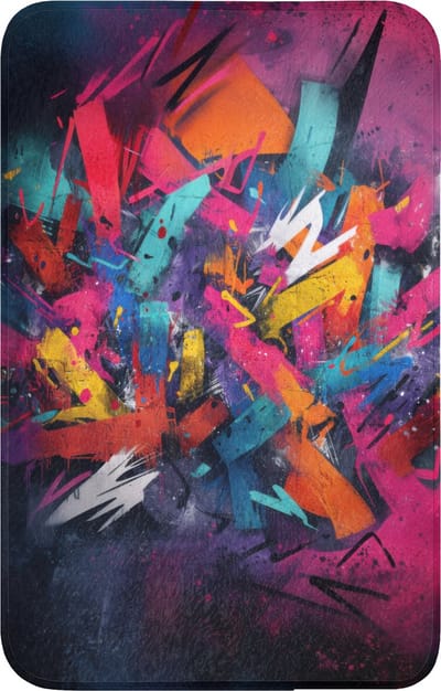 WC mat 50x80 cm - Antislip - Abstract - Explosie - Neonkleuren - Toiletmat - Vloermat - Douchemat - Toilet tapijt - Toiletmatten