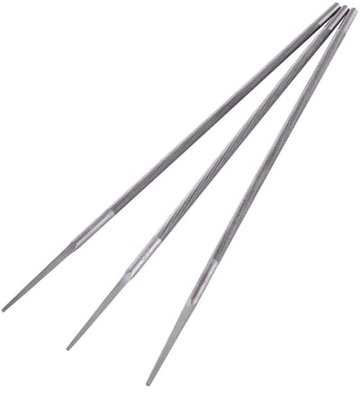Vijlen, Universele Kettingzaagveldslijpset, 5/32"(4 mm) 3/16"(4,8 mm) 7/32"(5,5 mm) Ronde Vijlen, Lager Stalen Kettingzaagbladen Slijper Vervangen (4.0mm)