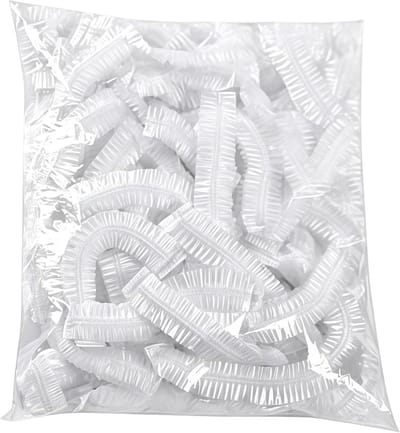 Elastische schalenafdekkingen - Flexibele deksels - Voedsel vers houden - Veelzijdig keukenaccessoire - 100 stuks - Transparant