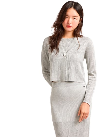 Armani Exchange Xw000110a_f11957m Cardigan Grijs S Vrouw
