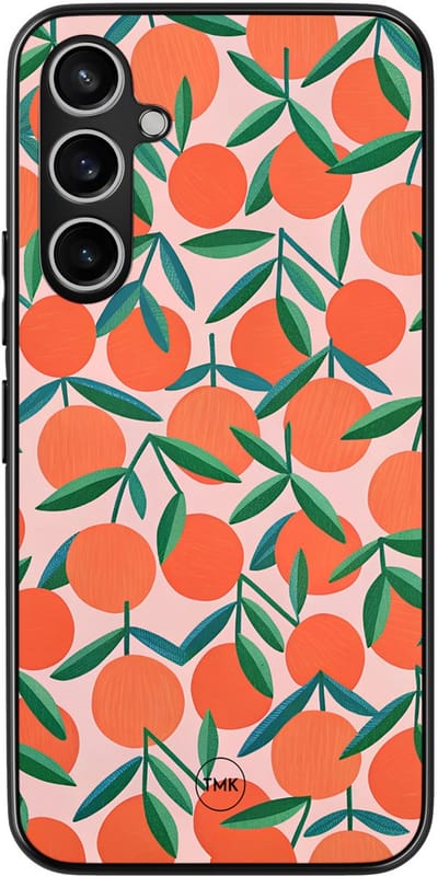 Hoesje geschikt voor Samsung Galaxy S23 FE - Sweet oranges - Oranje - TPU case - Print - Hardcase zwart telefoonhoesje