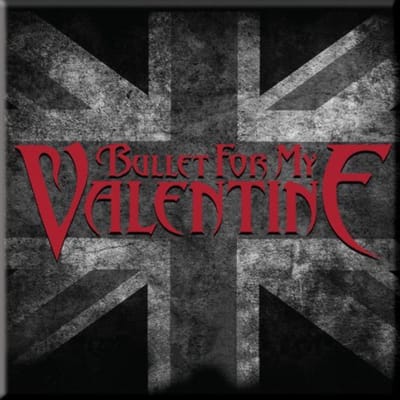 Bullet For My Valentine - Uk Flag - Koelkast magneet - 7.5 x 7.5 cm