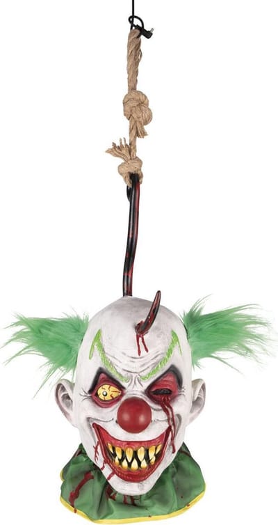 Afgerukte Killer Clown Kop aan een Haak