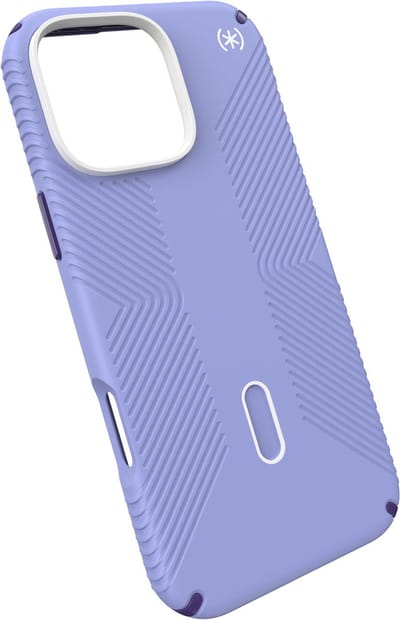 Speck hoesje geschikt voor Apple iPhone 16 Pro Max - Ultieme Bescherming en Grip - Luxe Soft-touch Afwerking - Valbescherming gecertificeerd tot 4 meter - Microban Antibacterieel - Presidio2 Grip lijn - Paars