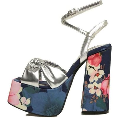 Dames Sandalen met Hoge Hakken Zomer Mode Nieuw Vierkante Neus Print Decoratie Damesschoenen Dames Sandalen Hoge Hak 40 gray