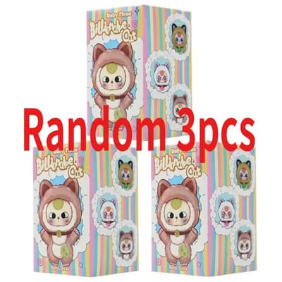 Jouets Boîte Surprise Série Chat Porte-Bonheur Trois Milliardaires Bébé Figurine Miniature Boîte Surprise Caixa Misteriosa Poupées en Vinyle Jouet pour Filles Cadeau