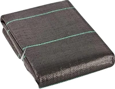 Onkruidmembraan 2 stuks - Bodemdoek Grasdoek - Tuin Onderhoud - Waterdoorlatend Ontwerp - 10 en 5 meter - Zwart