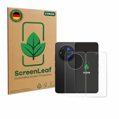 2 Stuks Screenprotector voor TCL NXTPAPER 60 Ultra (Voor+Achter) - Hoogwaardige Beschermfolie transparant
