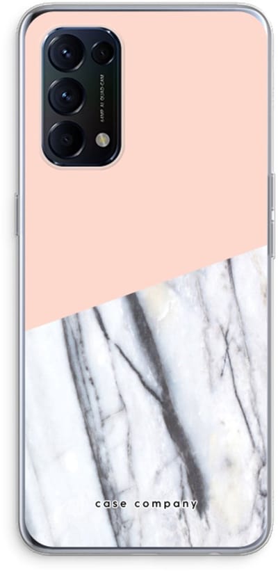 Case Company® - Hoesje geschikt voor Oppo Find X3 Lite hoesje - A touch of peach - Soft Cover Telefoonhoesje - Bescherming aan alle Kanten en Schermrand