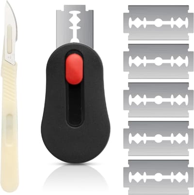 Professionele Bakmessen Set met 5 Stuks, Ideaal voor Brood, Baguettes en Gebak, 7 x 4 cm