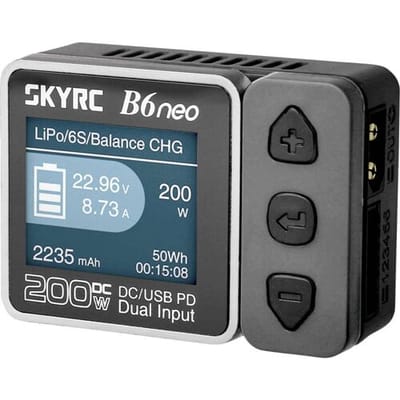 SKYRC B6neo Modelbouwoplader 10 A Lood, LiFePO, LiHV, Li-ion, Li-poly, NiCd, NiMH