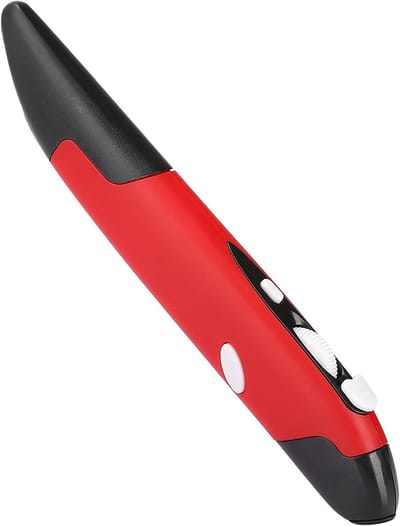 Draadloze Pen Muis - Stylus Muis - Precisie Besturing - Ergonomisch Ontwerp - 10 meter bereik - Rood/Blauw/Grijs