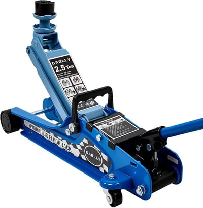 2,5 Ton Lage Profiel Garagekrik - Hydraulische Krik voor Auto en Voertuigen - Hefhoogte 8,5 cm tot 38 cm